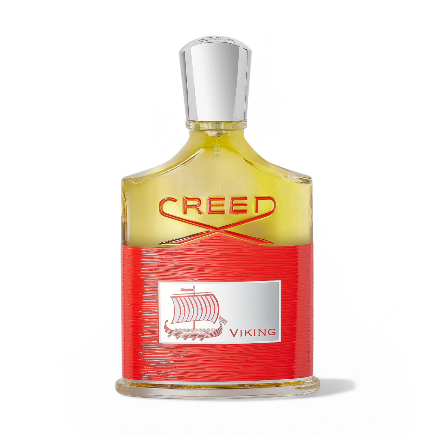 Creed Viking perfume bottle on a white background