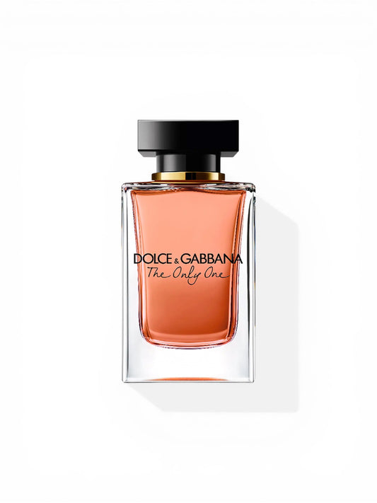 Dolce & Gabbana perfume bottle on a white background